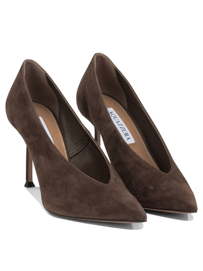 Aquazzura "Voltaire 85mm" pumps - Brown