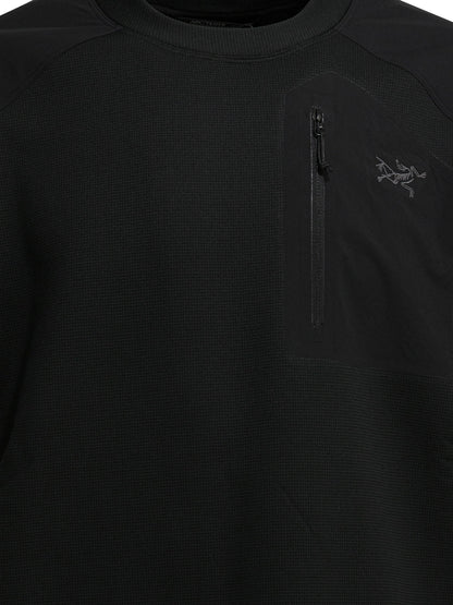 Arc'teryx "Konseal" Crew-Neck Sweatshirt - Black