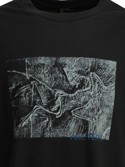 Arc'teryx "Kragg Cotton Lithographica SS" crewneck T-shirt - Black