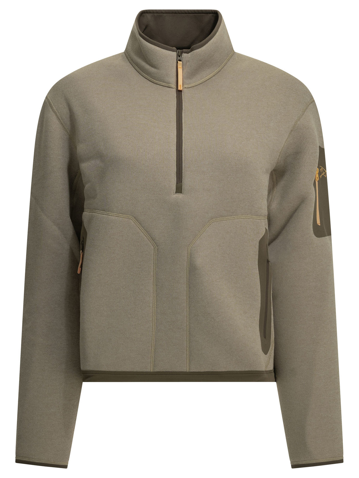 Arc'teryx "Covert" Half-Zip Sweatshirt - Beige