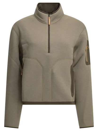 Arc'teryx "Covert" Half-Zip Sweatshirt - Beige