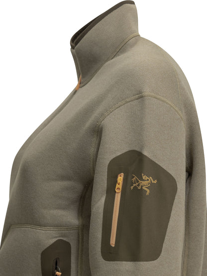 Arc'teryx "Covert" Half-Zip Sweatshirt - Beige