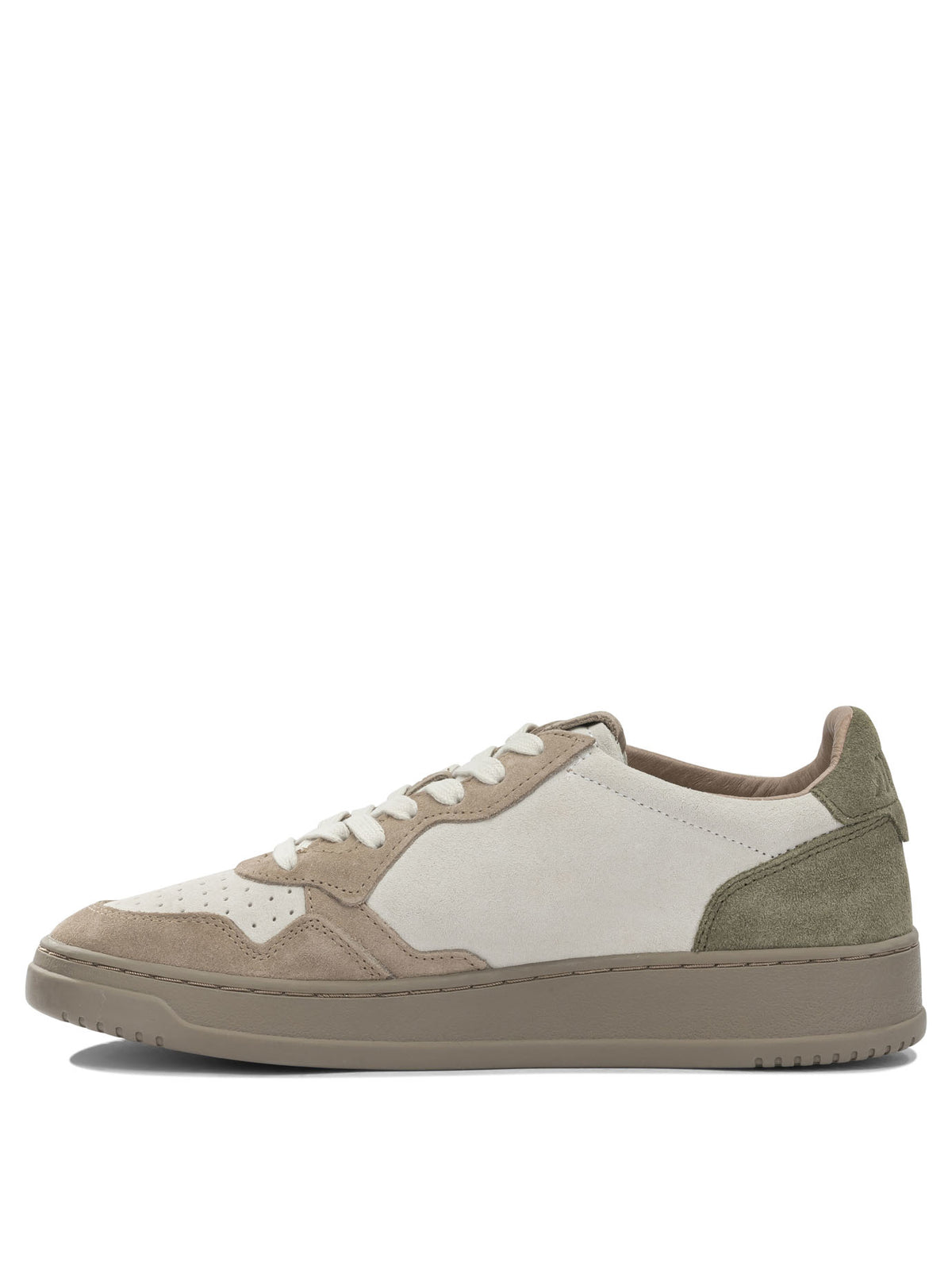 Autry "Medalist Low" Low-Top Sneakers - Beige