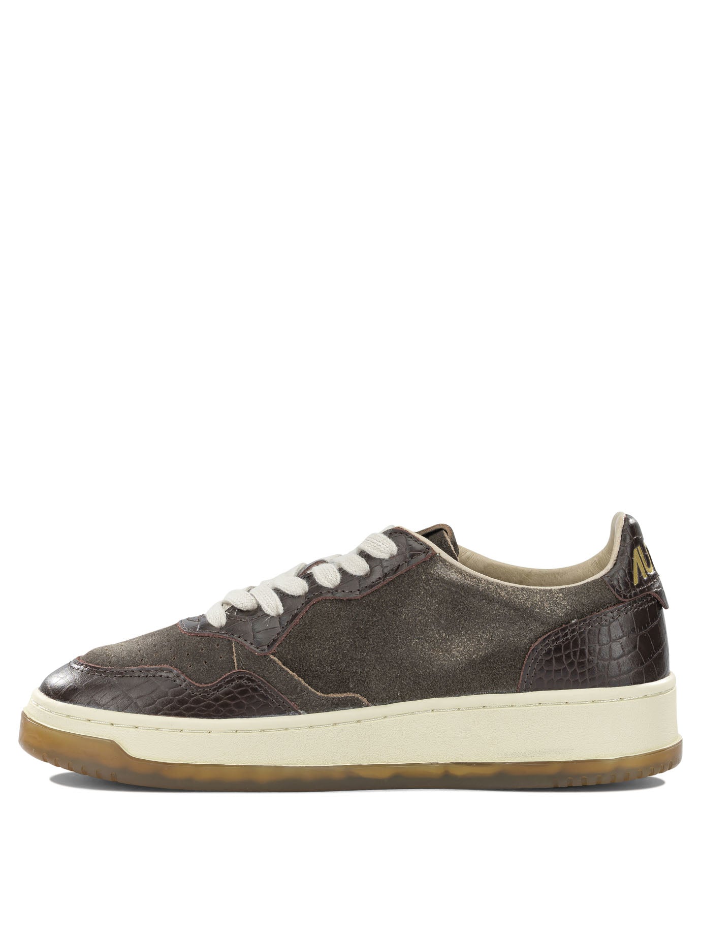 Autry "Medalist Low" Low-Top Sneakers - Brown