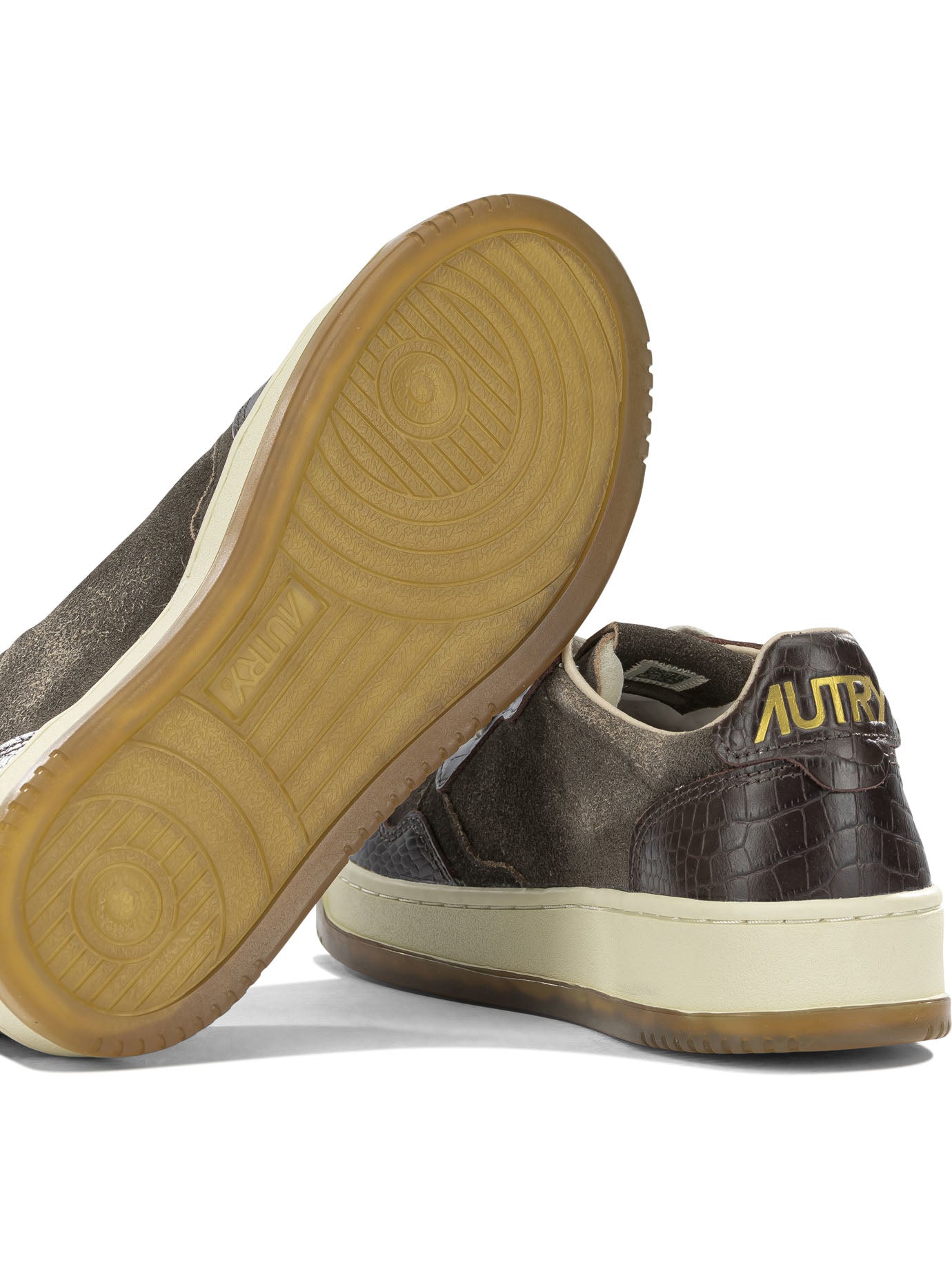 Autry "Medalist Low" Low-Top Sneakers - Brown