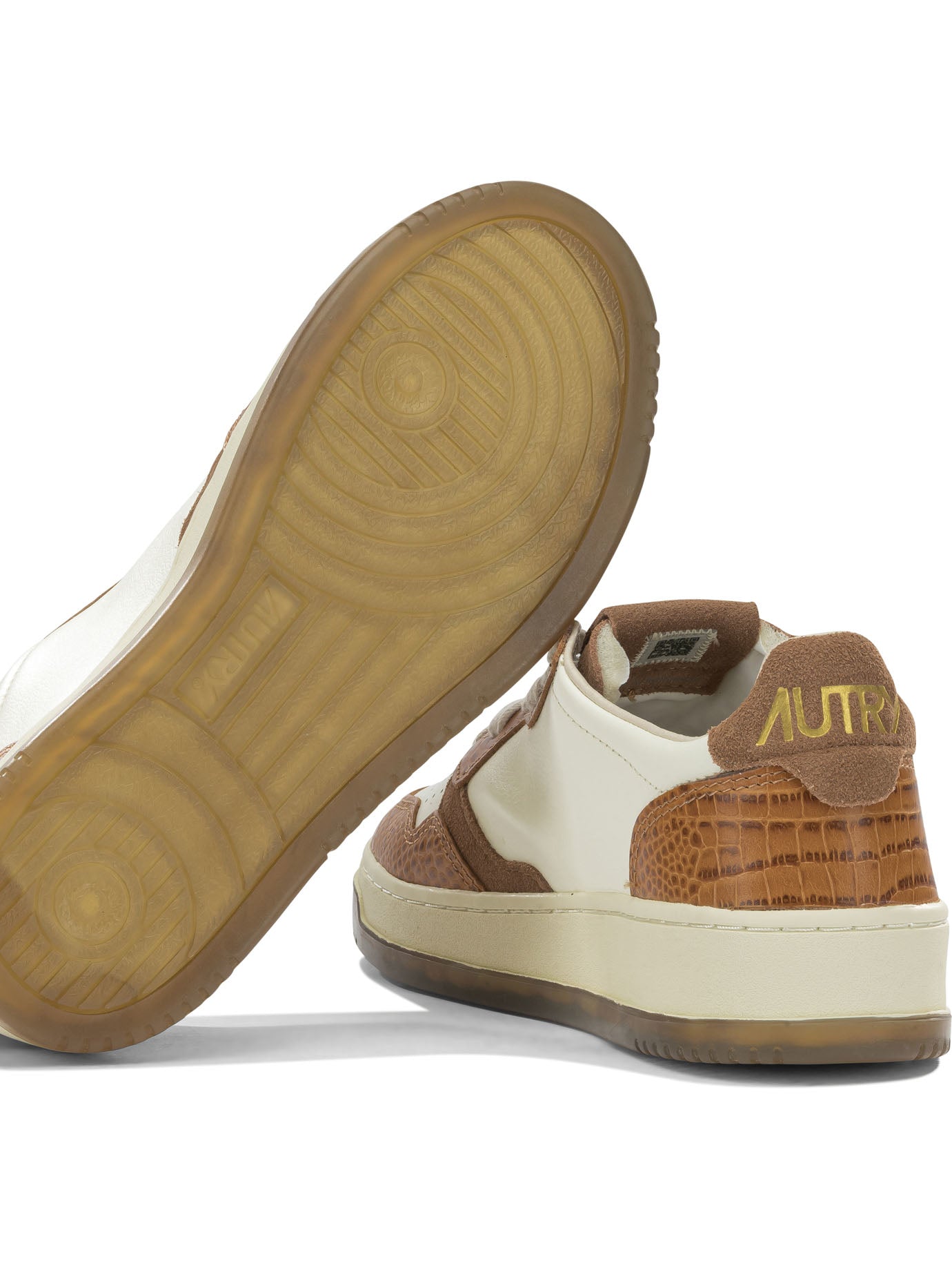 Autry "Medalist Low" Low-Top Sneakers - Beige