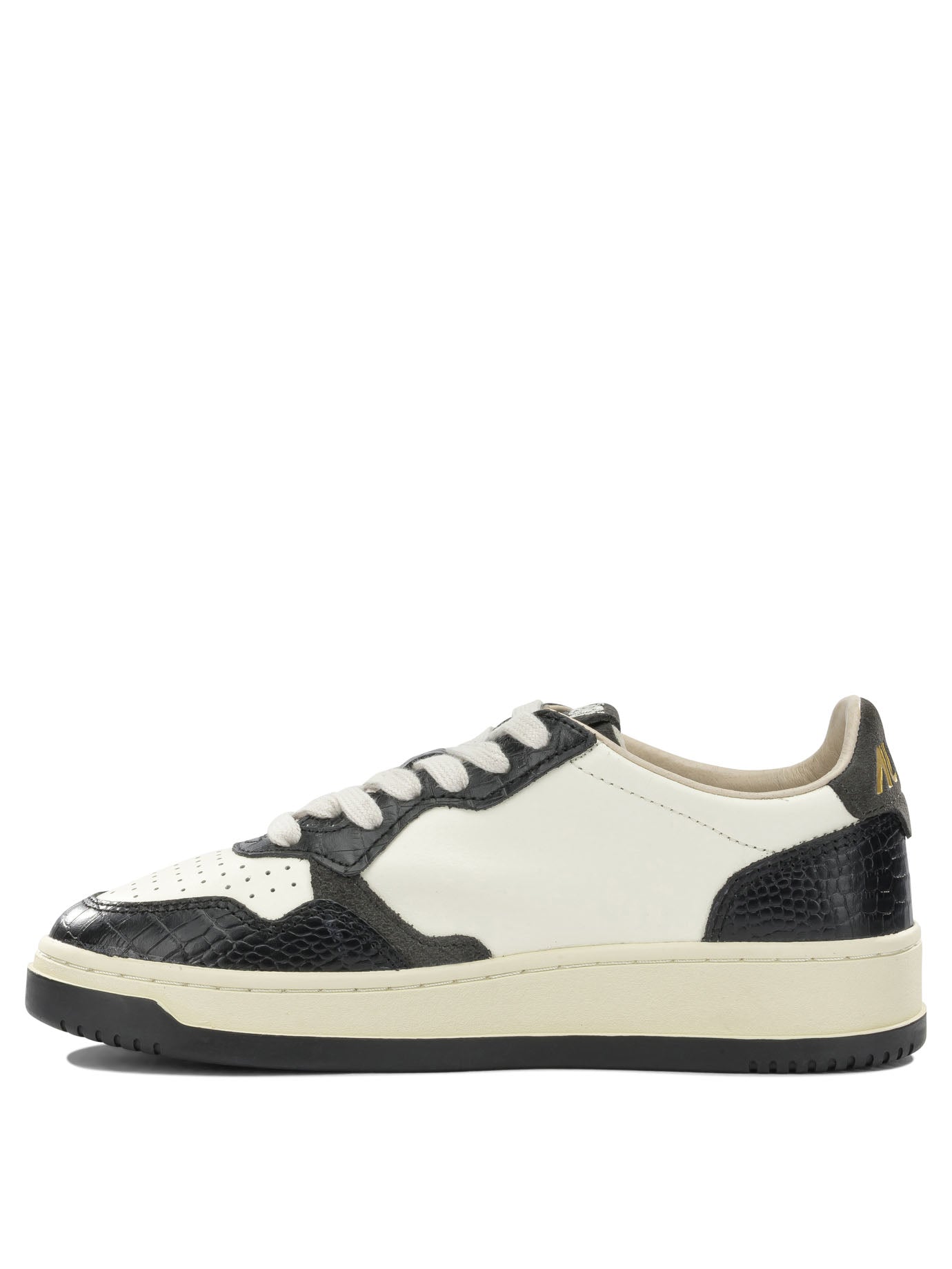 Autry "Medalist Low" Low-Top Sneakers - Beige