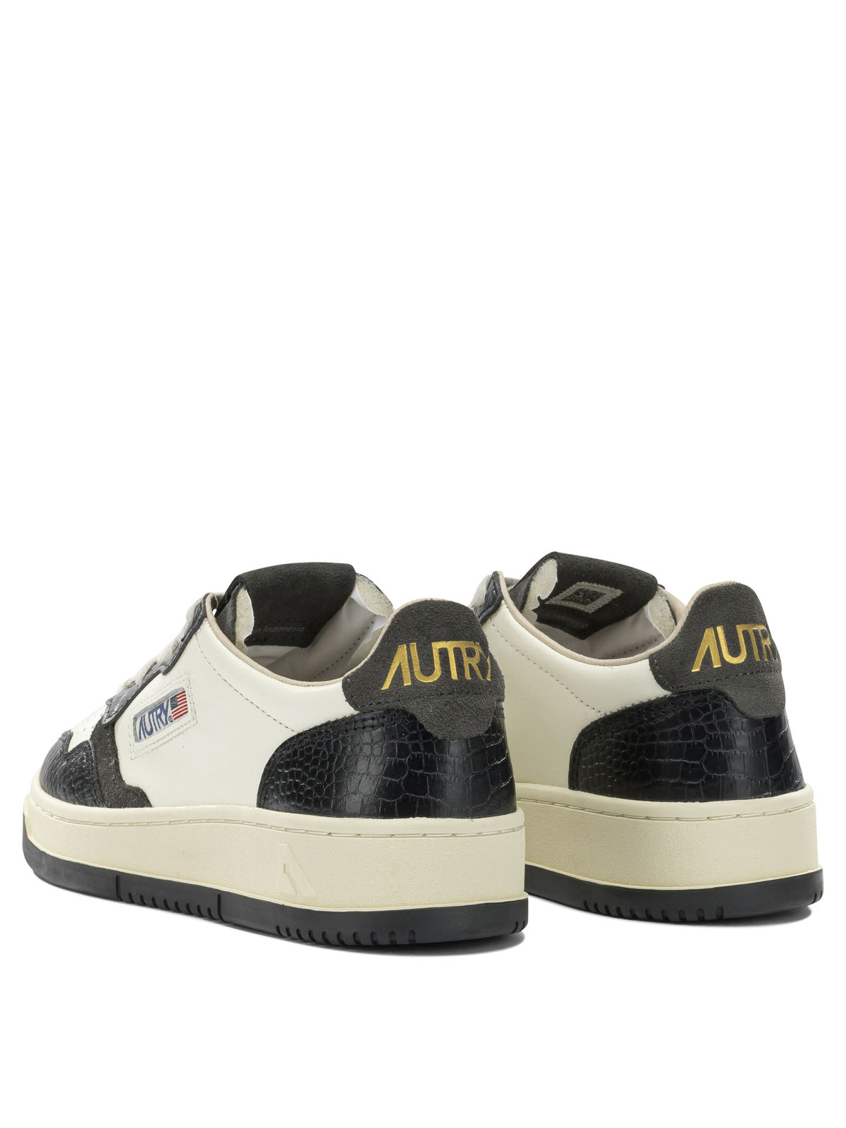 Autry "Medalist Low" Low-Top Sneakers - Beige
