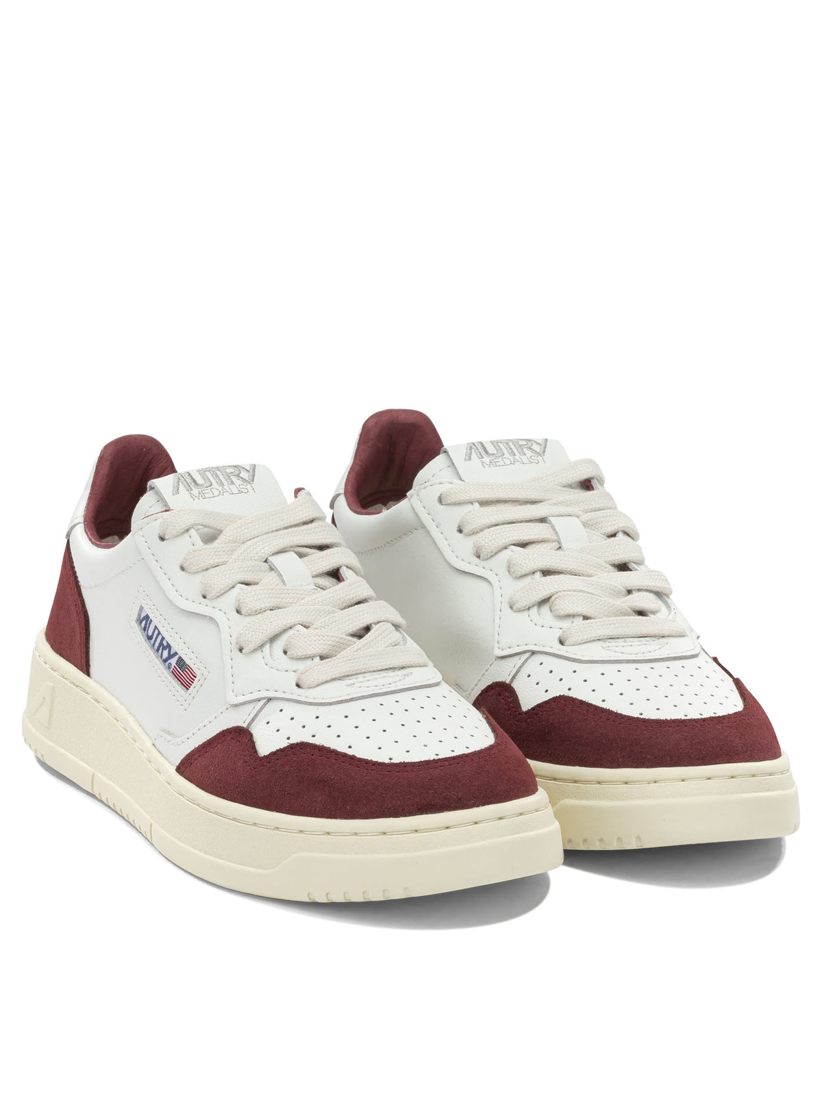 Autry "Medalist Low" Low-Top Sneakers - White