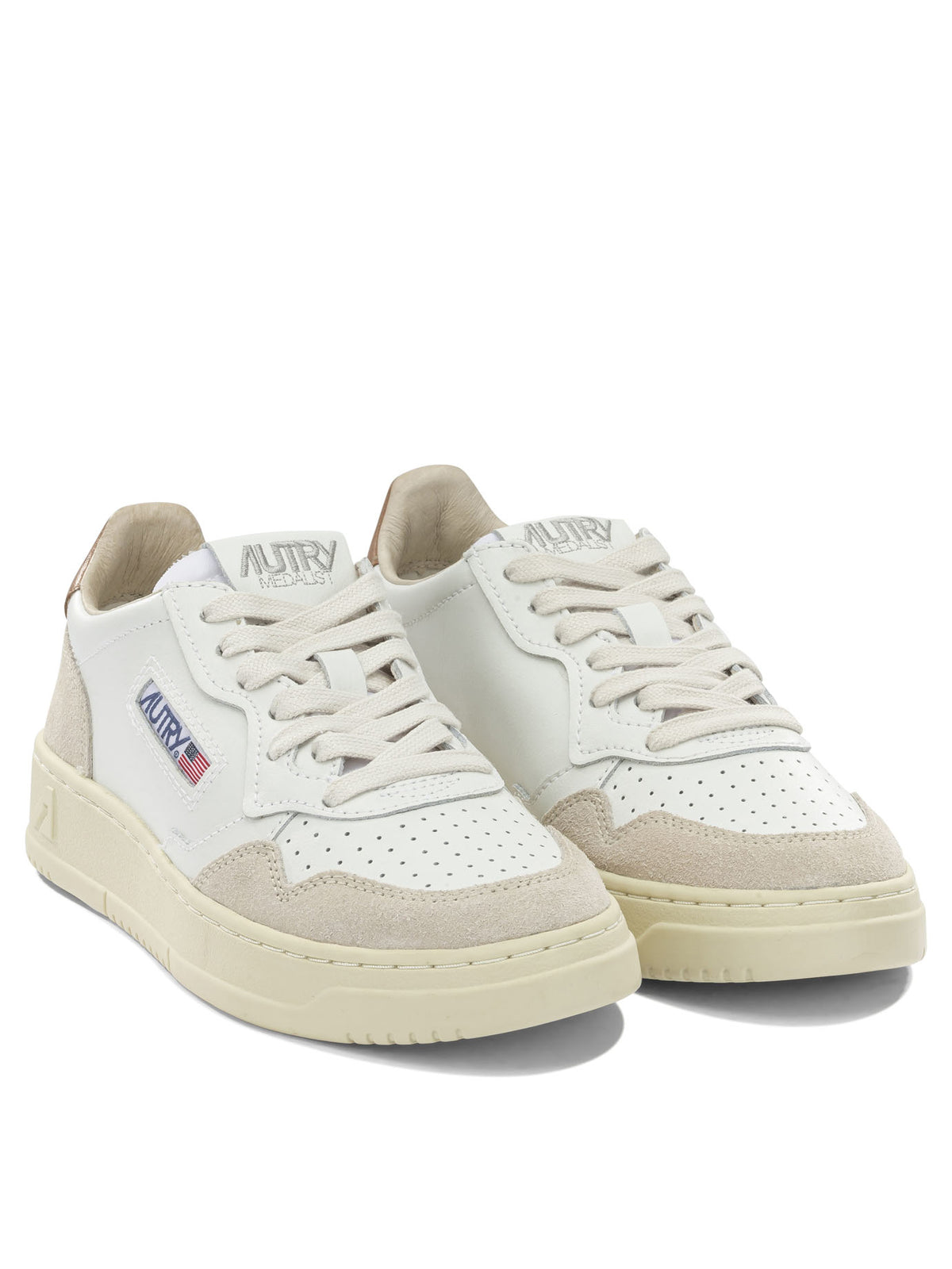 Autry "Medalist Low" Low-Top Sneakers - White