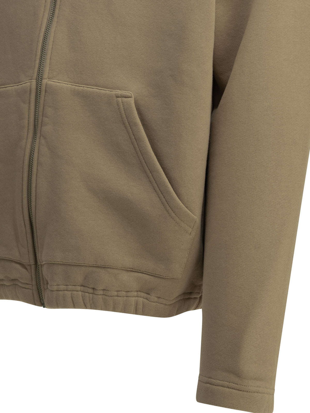 Autry Zip-up Sweatshirt with Logo - Beige