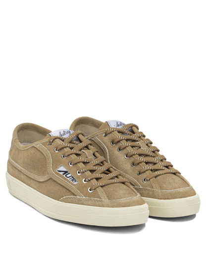 Autry "Windscape" Low-Top Sneakers - Beige