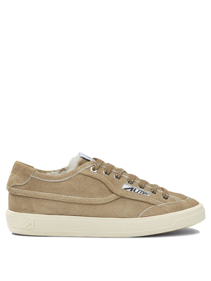 Autry "Windscape" Low-Top Sneakers - Beige