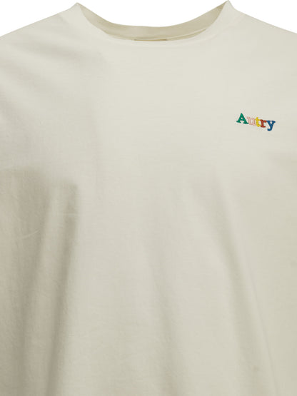 Autry Crew-neck T-shirt with logo - White