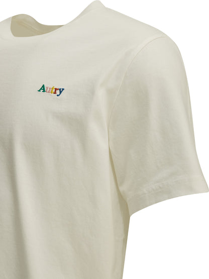 Autry Crew-neck T-shirt with logo - White