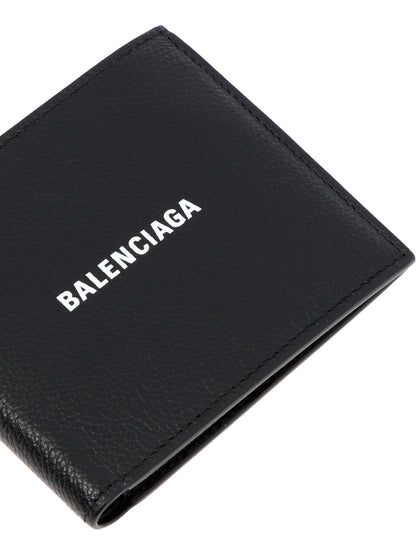 Balenciaga "Cash Square Folded" Wallets - Black
