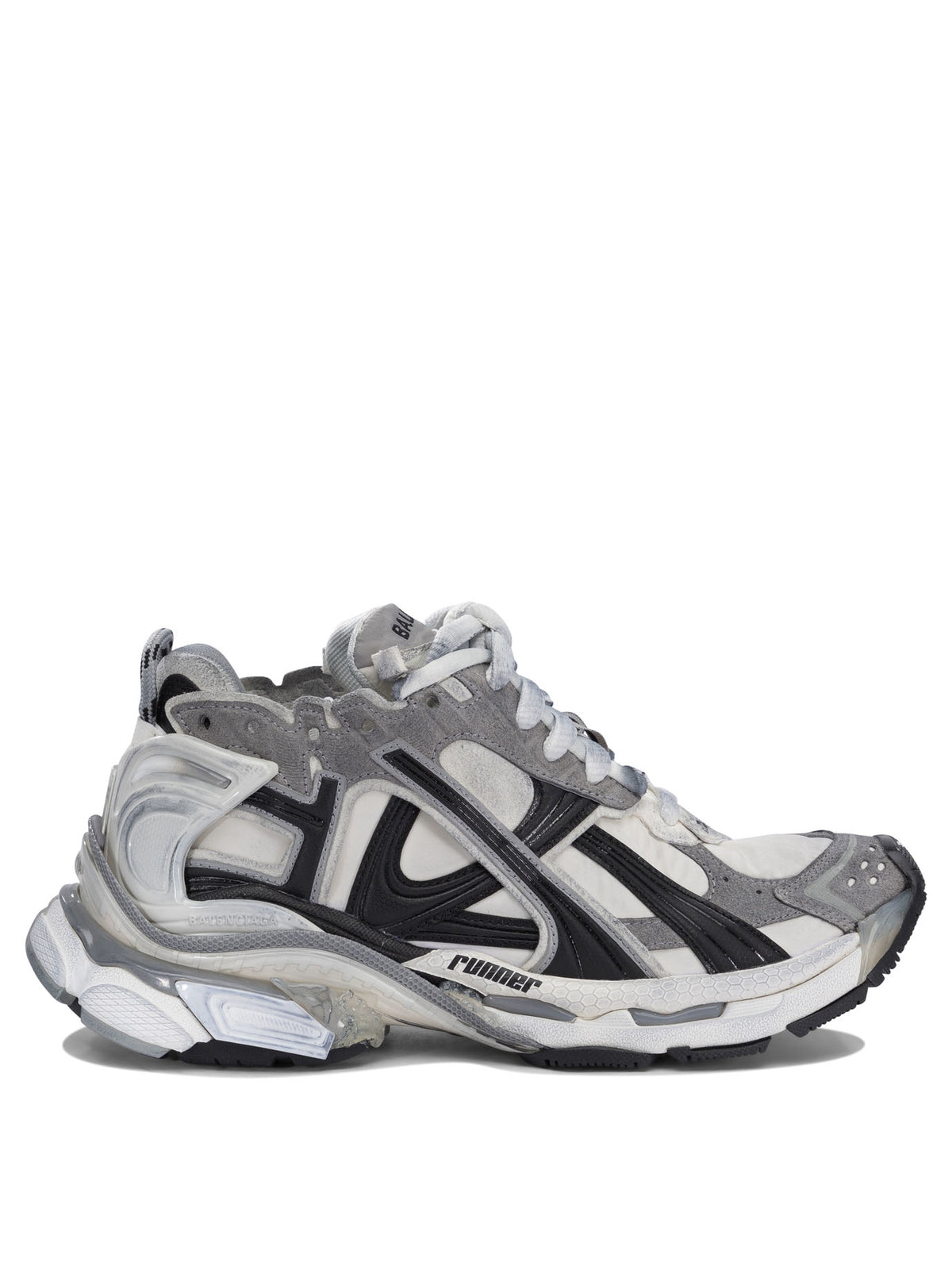 Balenciaga "Runner" Low-Top Sneakers - Grey