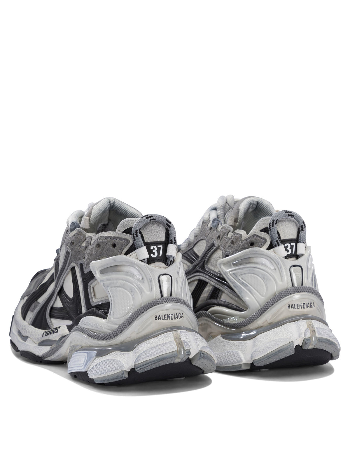 Balenciaga "Runner" Low-Top Sneakers - Grey
