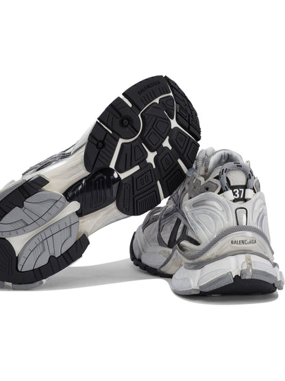 Balenciaga "Runner" Low-Top Sneakers - Grey