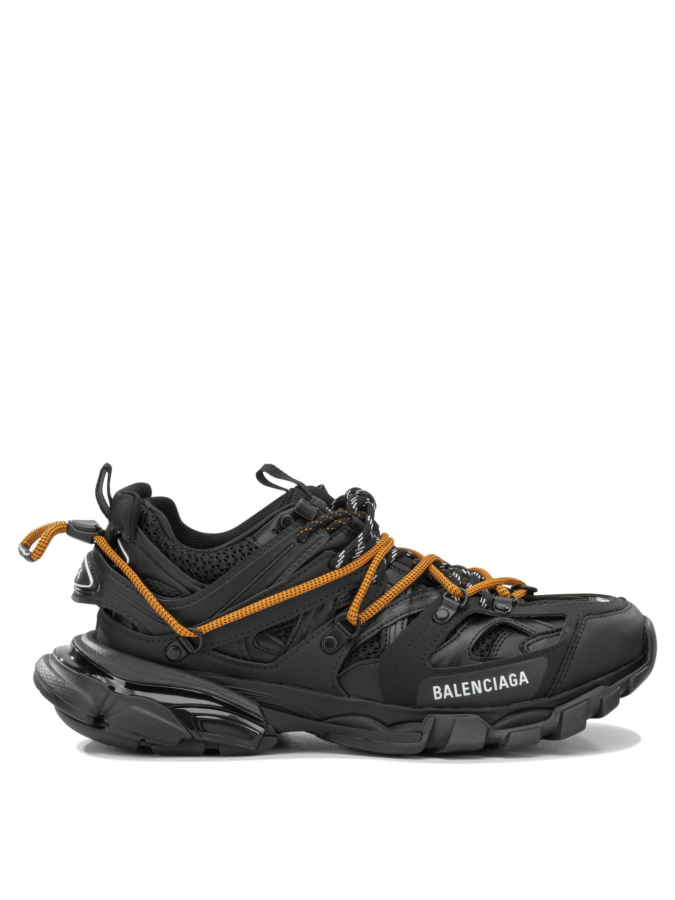 Balenciaga "Track Trail Laces" Low-Top Sneakers - Black
