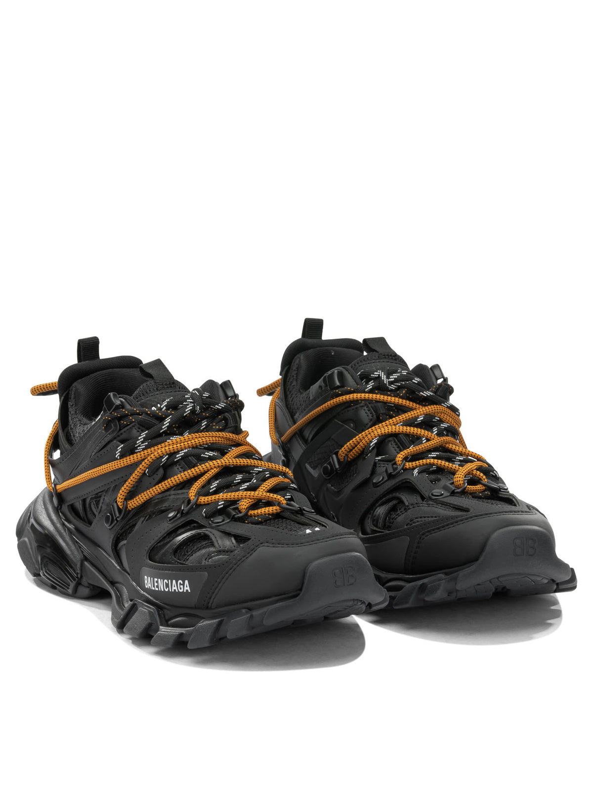 Balenciaga "Track Trail Laces" Low-Top Sneakers - Black