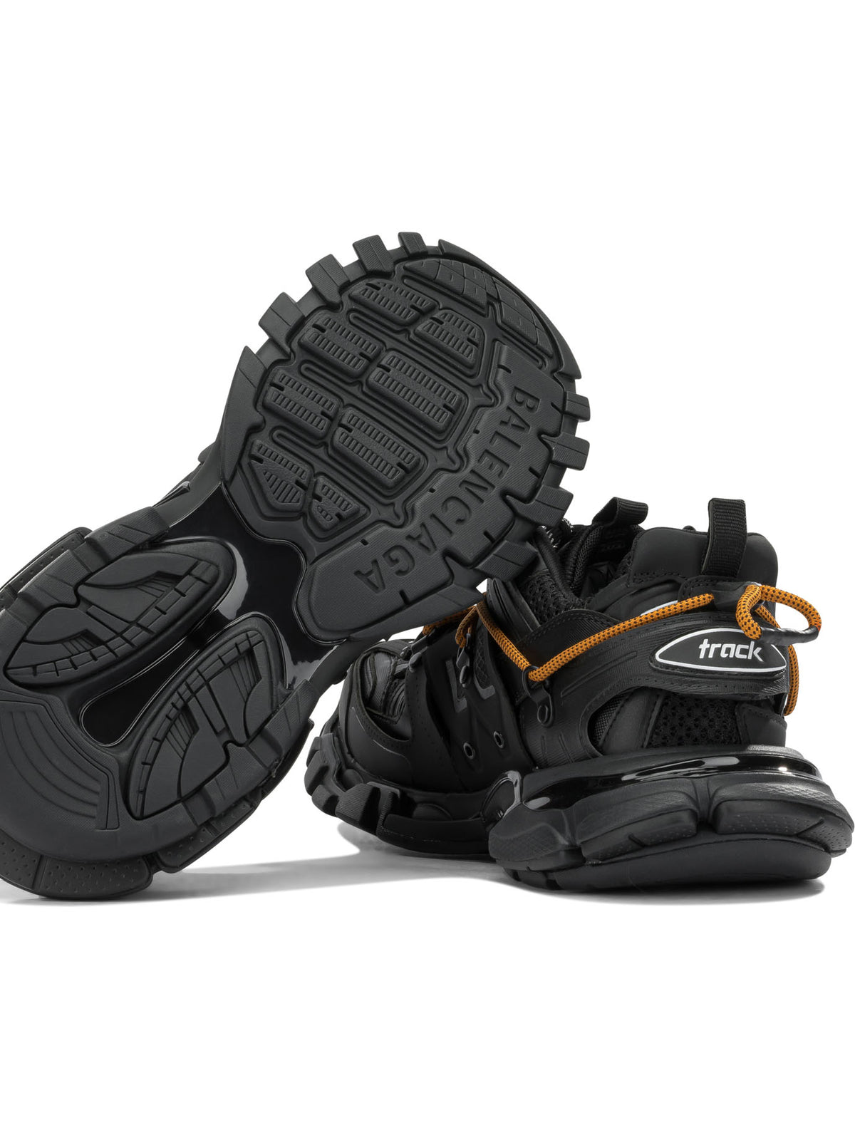 Balenciaga "Track Trail Laces" Low-Top Sneakers - Black