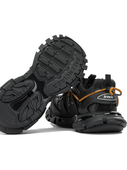 Balenciaga "Track Trail Laces" Low-Top Sneakers - Black