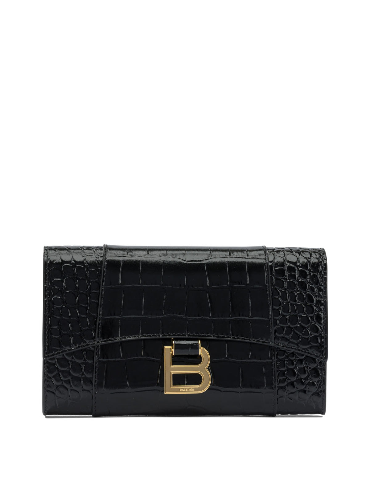 Balenciaga "Hourglass" clutch bag - Black