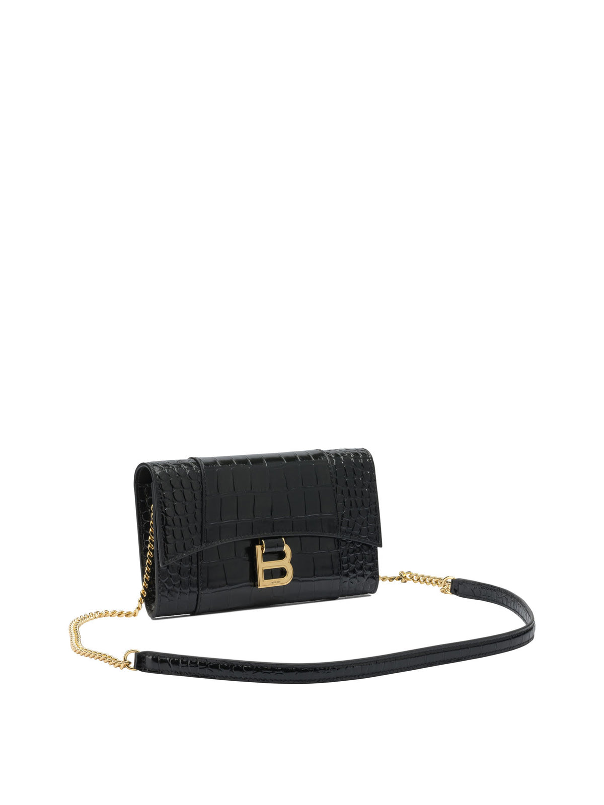Balenciaga "Hourglass" clutch bag - Black