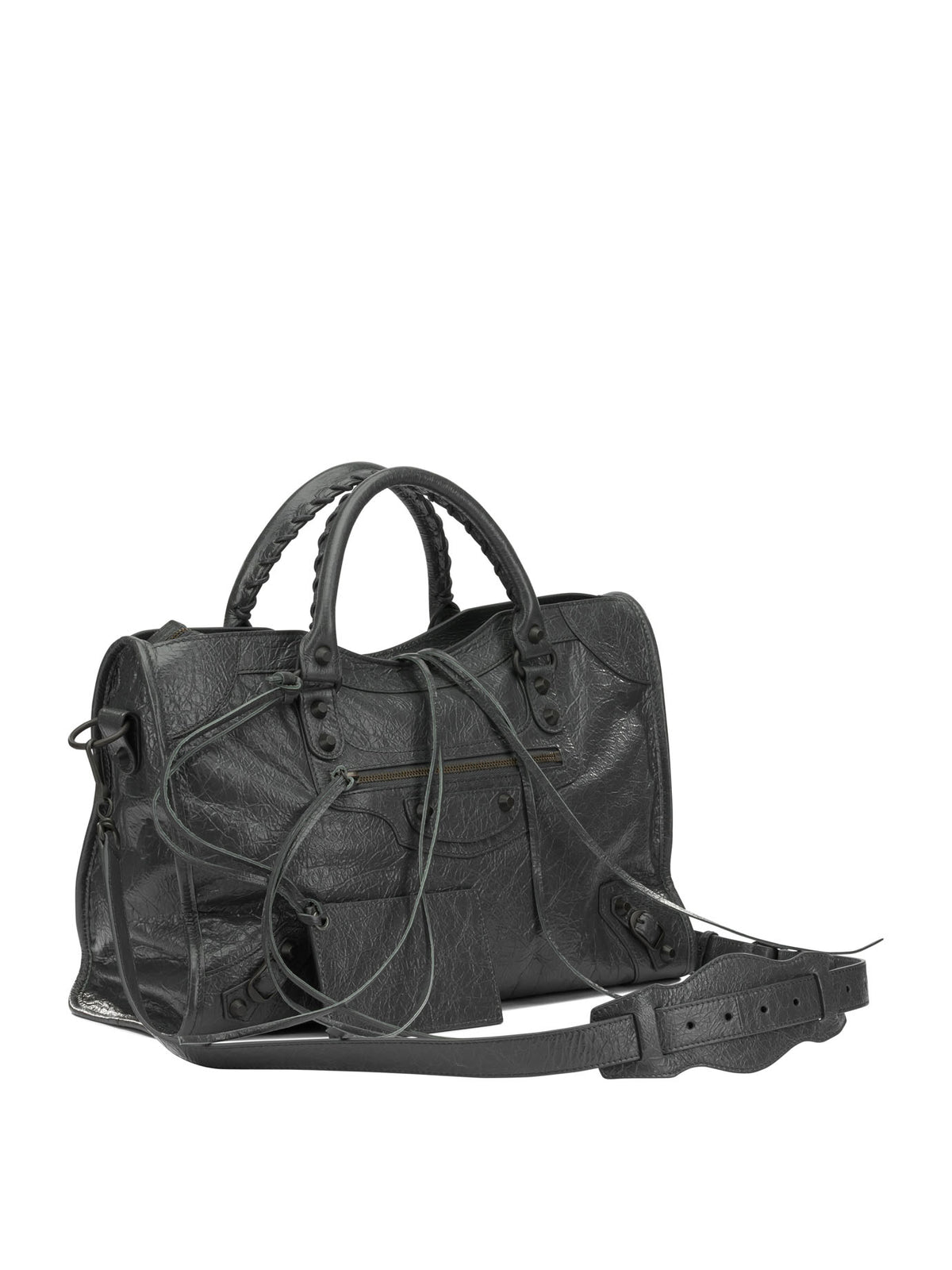 Balenciaga "Le City" Medium Shoulder Bag - Grey
