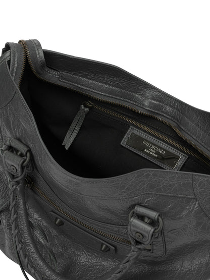 Balenciaga "Le City" Medium Shoulder Bag - Grey