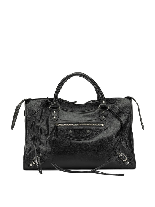 Balenciaga "Le City" Medium Shoulder Bag - Black