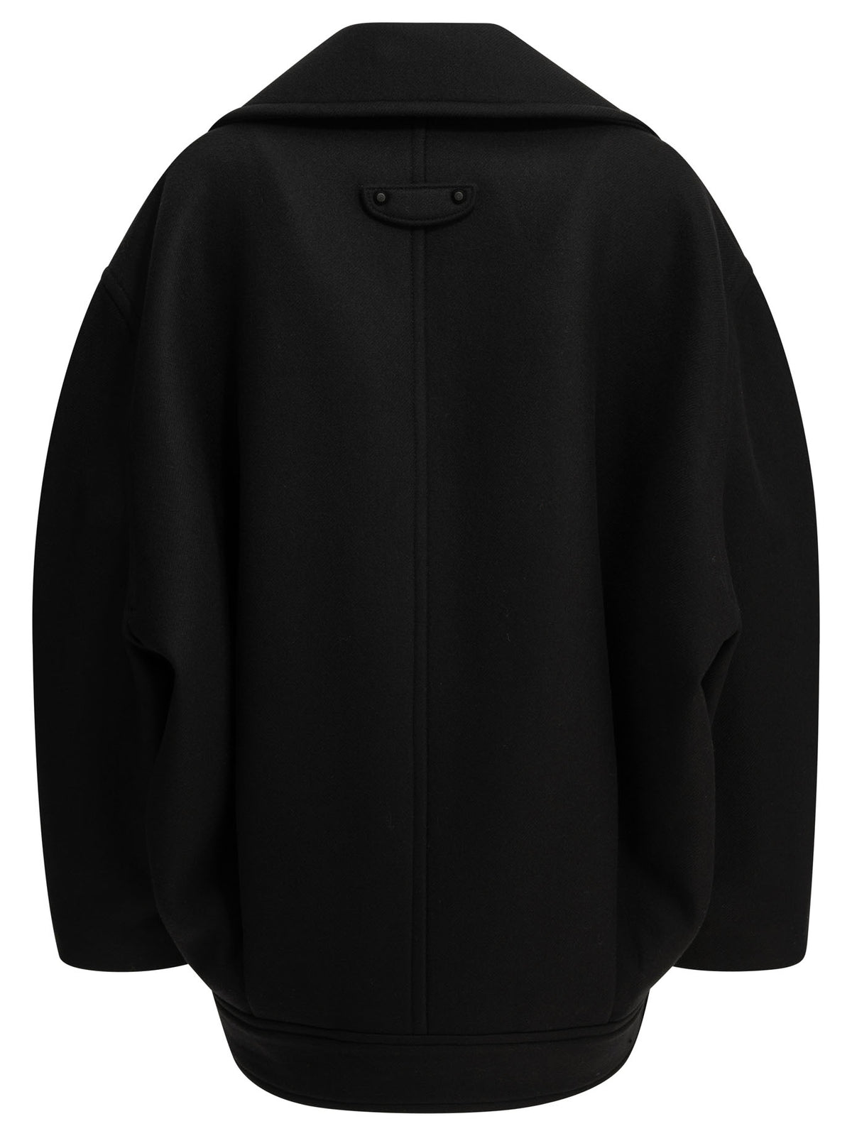 Balenciaga "Cocoon" Short Coat - Black
