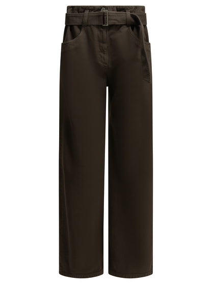 Brunello Cucinelli Wide-leg jeans - Brown