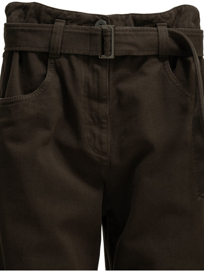 Brunello Cucinelli Wide-leg jeans - Brown