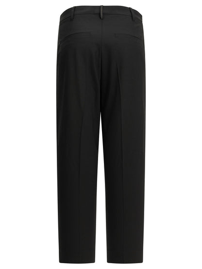Brunello Cucinelli "Slouchy" Tailored Pants - Black