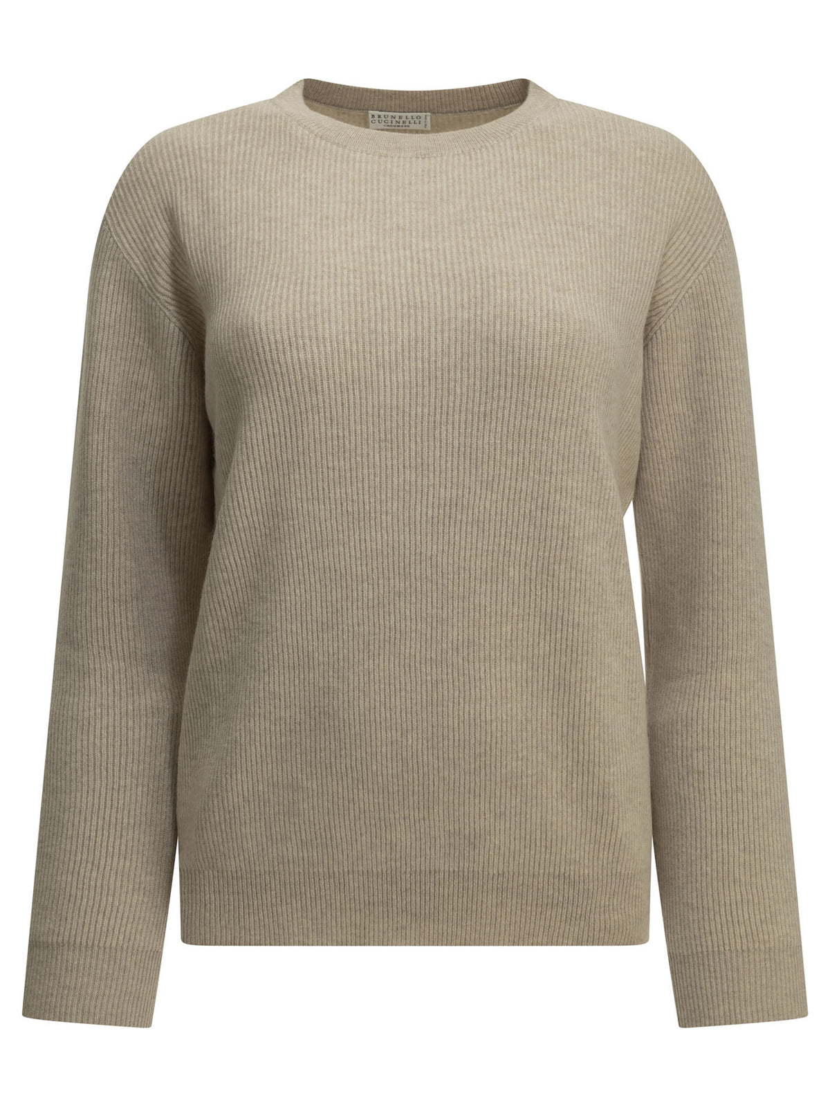 Brunello Cucinelli Cashmere crew-neck sweater - Beige