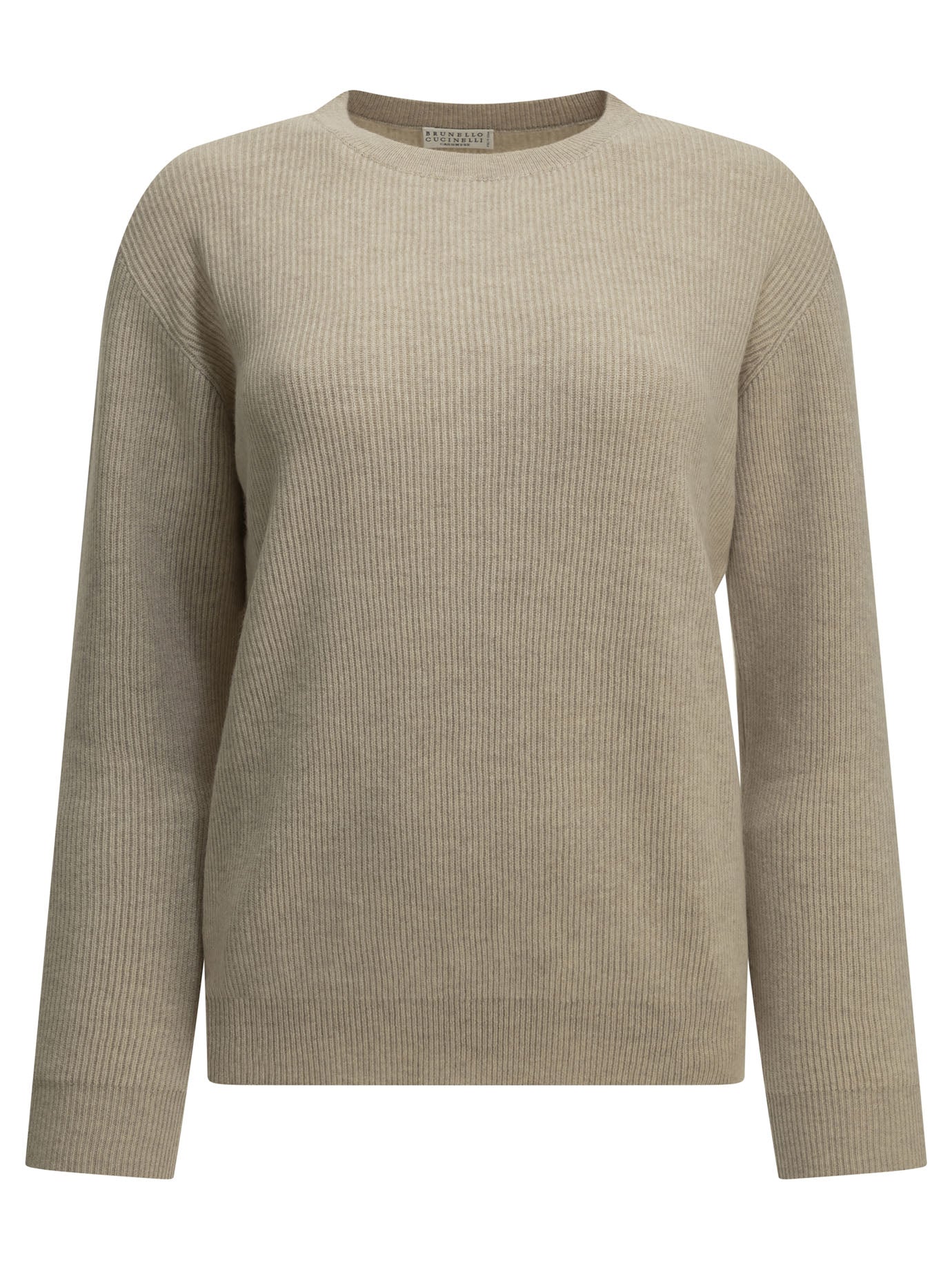 Brunello Cucinelli Cashmere crew-neck sweater - Beige