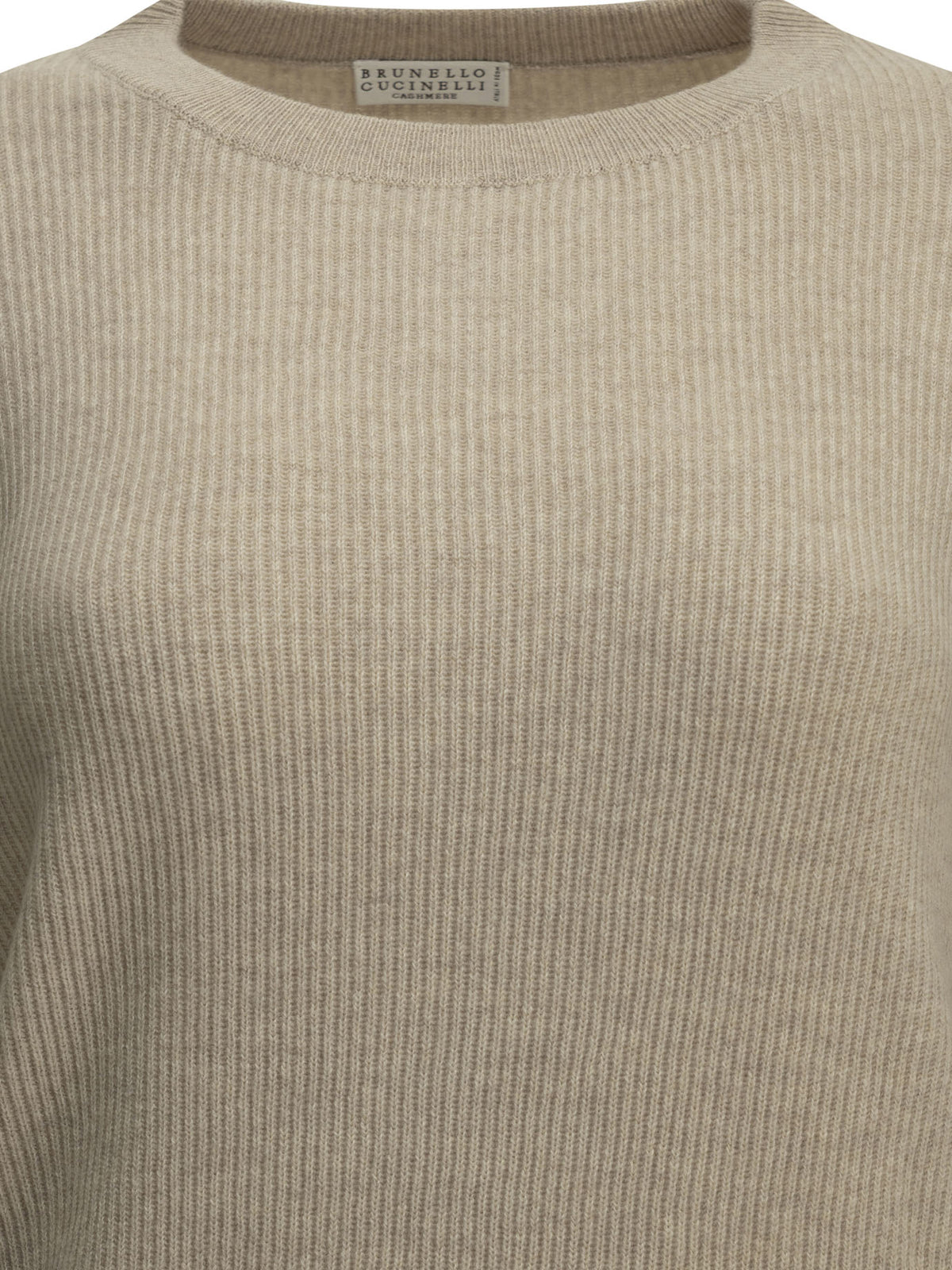 Brunello Cucinelli Cashmere crew-neck sweater - Beige