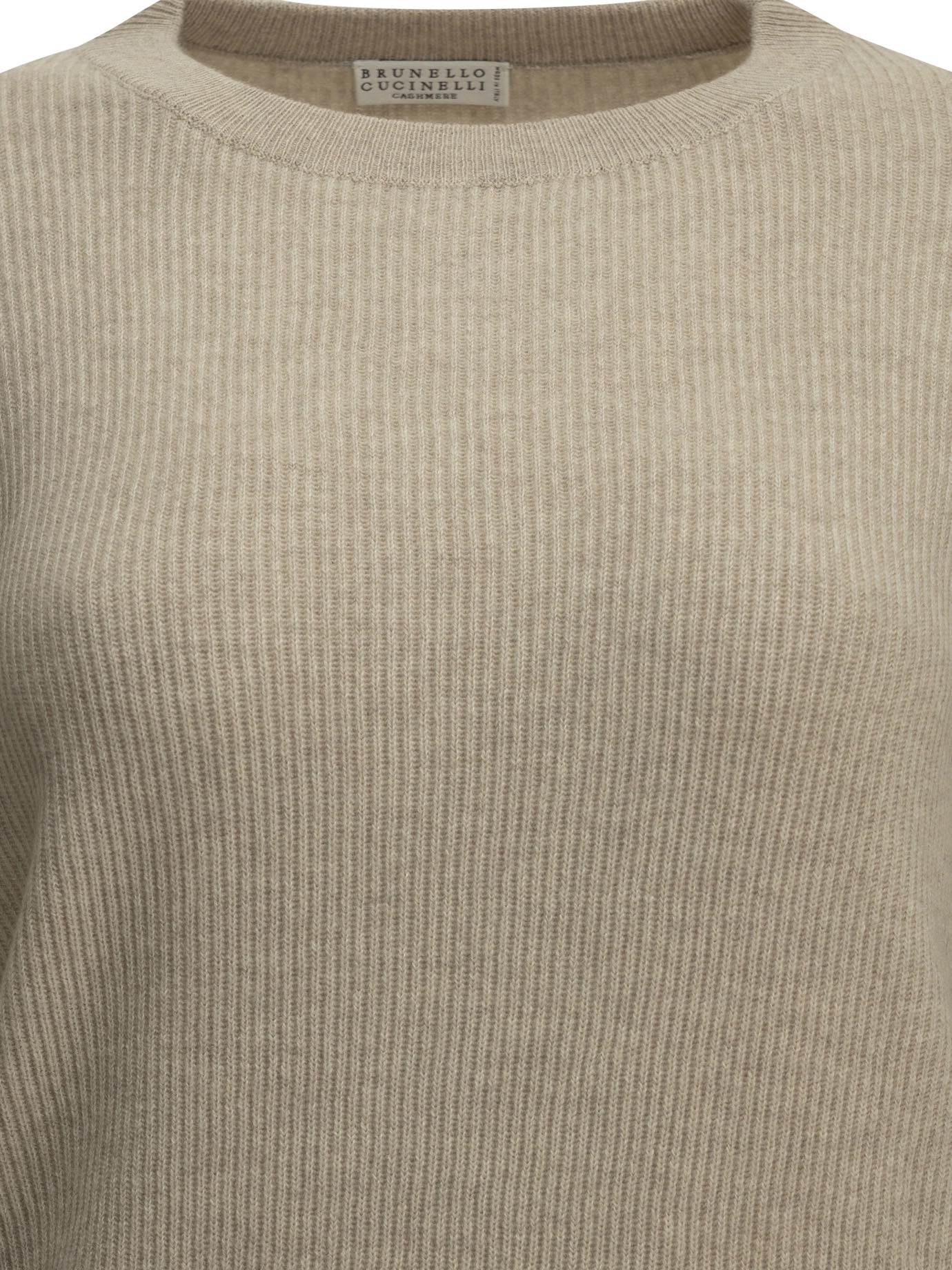Brunello Cucinelli Cashmere crew-neck sweater - Beige