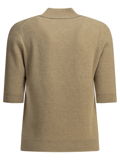 Brunello Cucinelli Cashmere Turtleneck Sweater - Beige