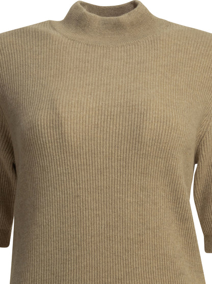 Brunello Cucinelli Cashmere Turtleneck Sweater - Beige