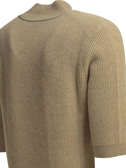 Brunello Cucinelli Cashmere Turtleneck Sweater - Beige