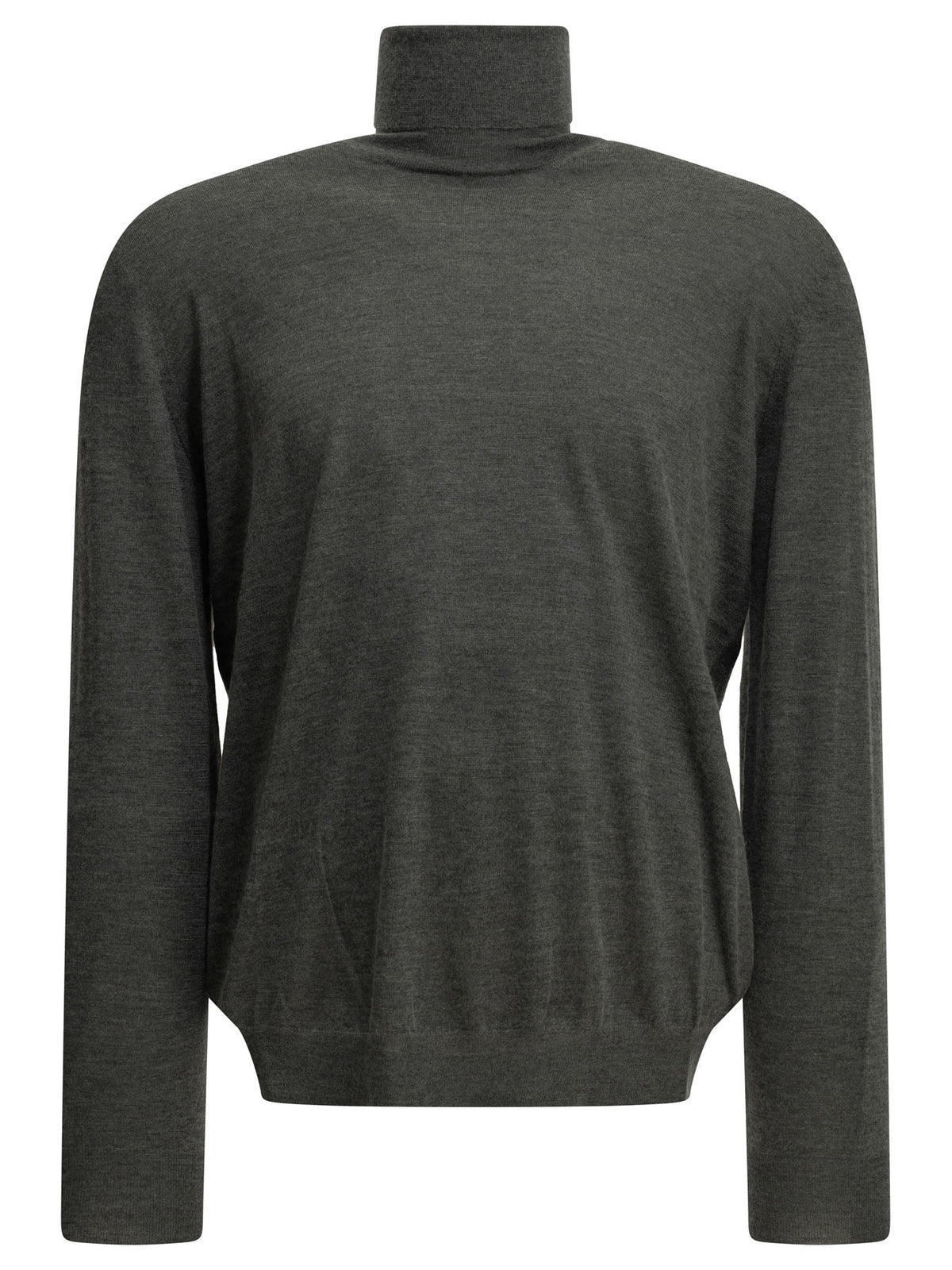 Brunello Cucinelli Cashmere and silk turtleneck sweater - Grey
