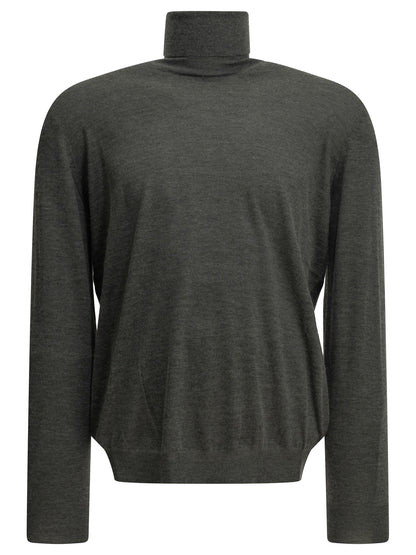 Brunello Cucinelli Cashmere and silk turtleneck sweater - Grey