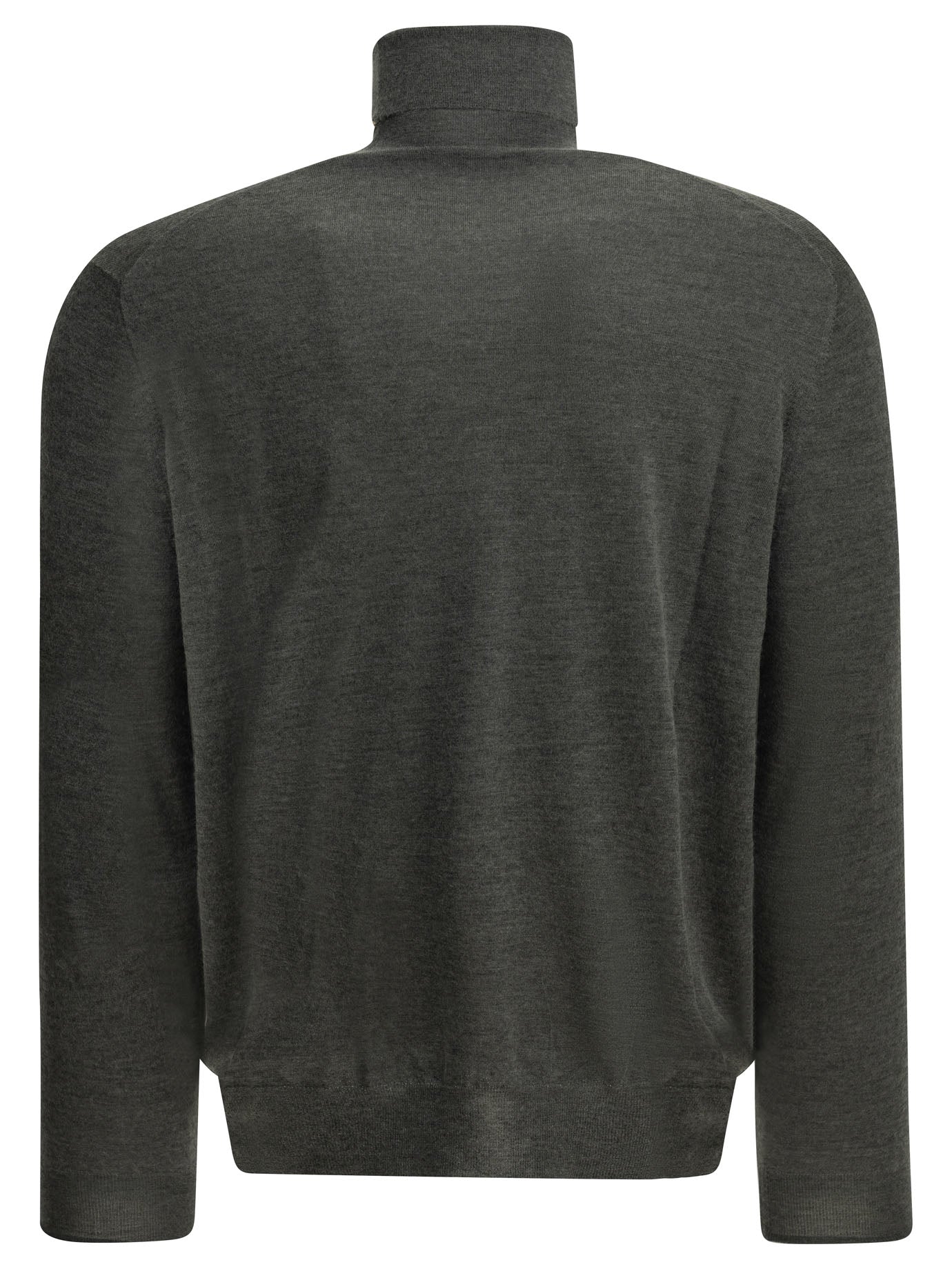 Brunello Cucinelli Cashmere and silk turtleneck sweater - Grey