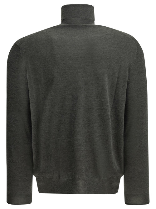 Brunello Cucinelli Cashmere and silk turtleneck sweater - Grey