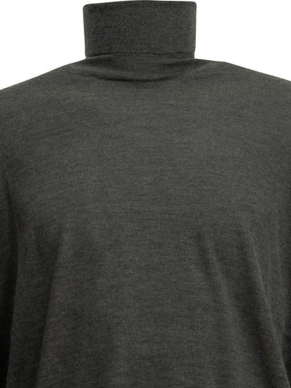 Brunello Cucinelli Cashmere and silk turtleneck sweater - Grey