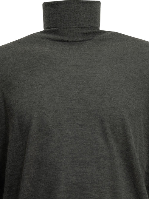 Brunello Cucinelli Cashmere and silk turtleneck sweater - Grey