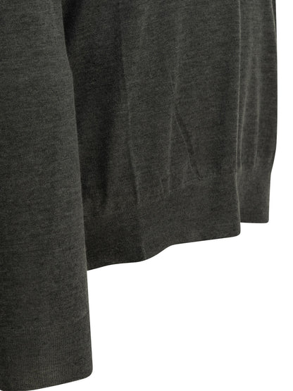 Brunello Cucinelli Cashmere and silk turtleneck sweater - Grey